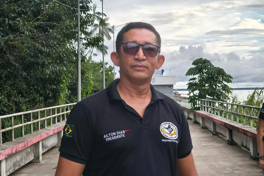 Ailton Dias, presidente do Conselho Comunitário de Segurança Pública da Fazendinha