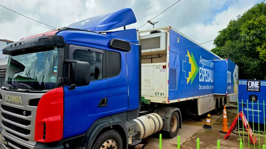 A carreta ficará no município durante 30 dias e realizará até 70 exames diários, sendo 35 no período da manhã e 35 à tarde