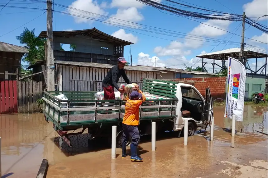 Foto: Divulgação/SEAS União de esforços: ação conjunta garante acolhimento e suporte às populações afetadas pelos alagamentos em Santana