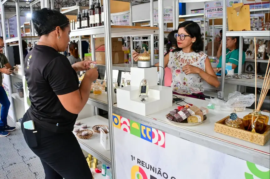 Foto: Sal Lima/GEA A feira é um espaço para a exposição e venda de produtos genuinamente regionais, certificados com o Selo Amapá