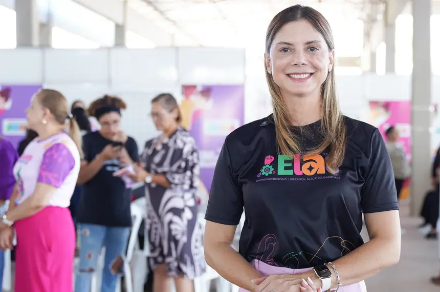 A primeira-dama do Estado, Priscilla Flores