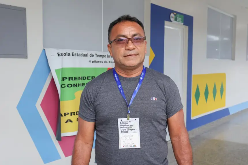 Foto: Evandro Vilhena/Seed Salmão Rodrigues Brito, professor de francês da Escola Estadual Estevam de Carvalho Costa