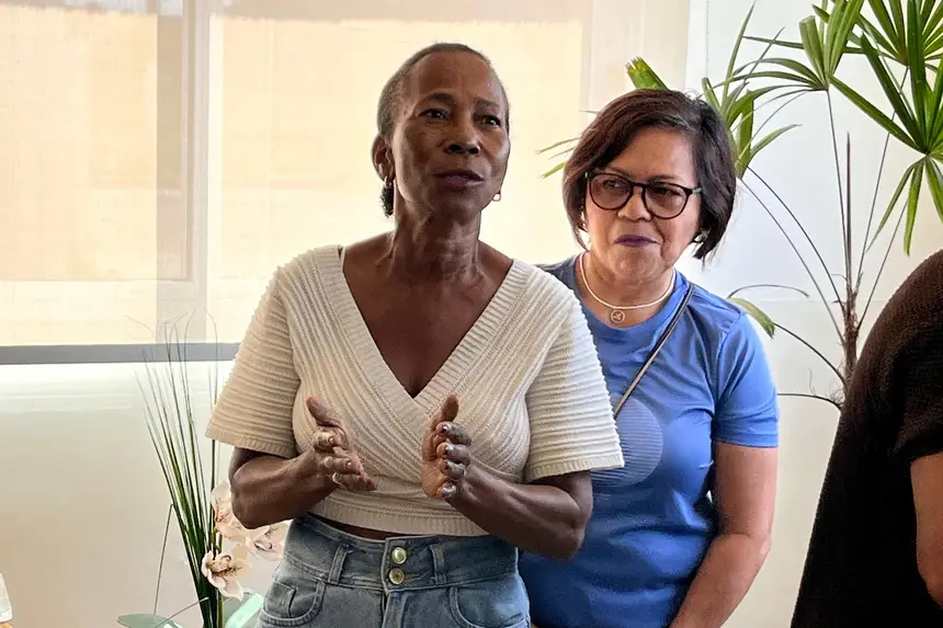 Maria Luzia da Silva Santos, paciente oncológica