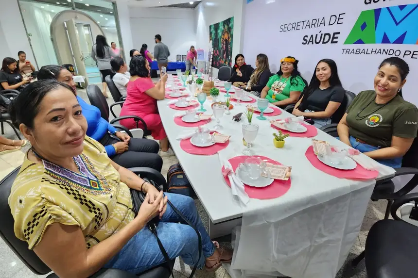 O encontro reuniu lideranças femininas das etnias Galibi-Marworno, Palikur, Wayana, Apalai, Tiriyó e Waiãpi