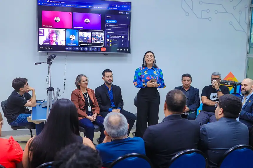 Presidente da Jucap Adrianna Ramos, fez a abertura do Workshop de tecnologias e inovação na sede do Prodap