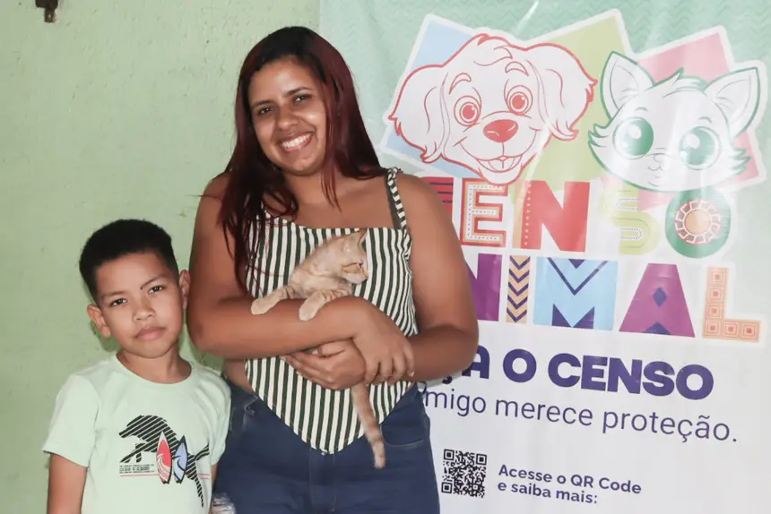 Moradores participam da atividade 