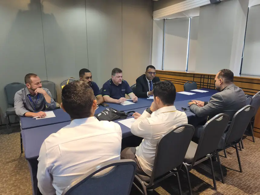 os profissionais participaram de agenda com a empresa Berkana Tecnologia em Segurança Ltda, especializada nas necessidades de segurança tecnológica