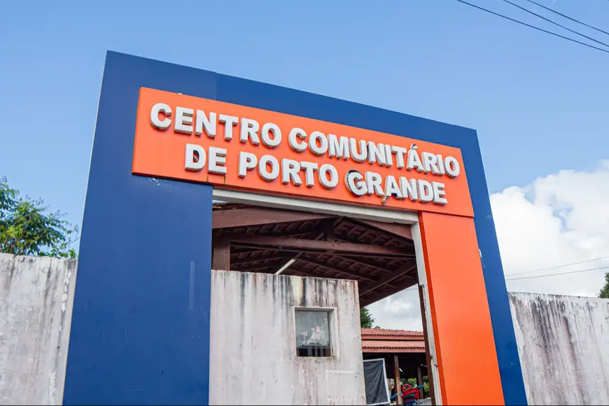 A ação é sediada no Centro Comunitário de Porto Grande