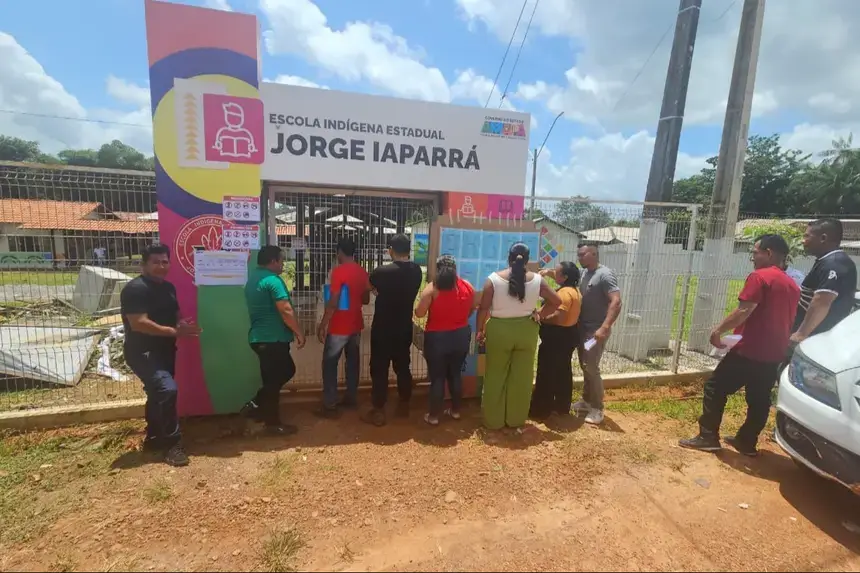 As provas em Oiapoque foram realizadas na Escola Estadual Jorge Iaparrá e na Escola Estadual Joaquim Nabuco