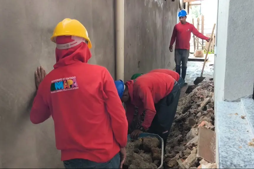 Além da nova estrutura, obra garante geração de emprego e renda a moradores do município
