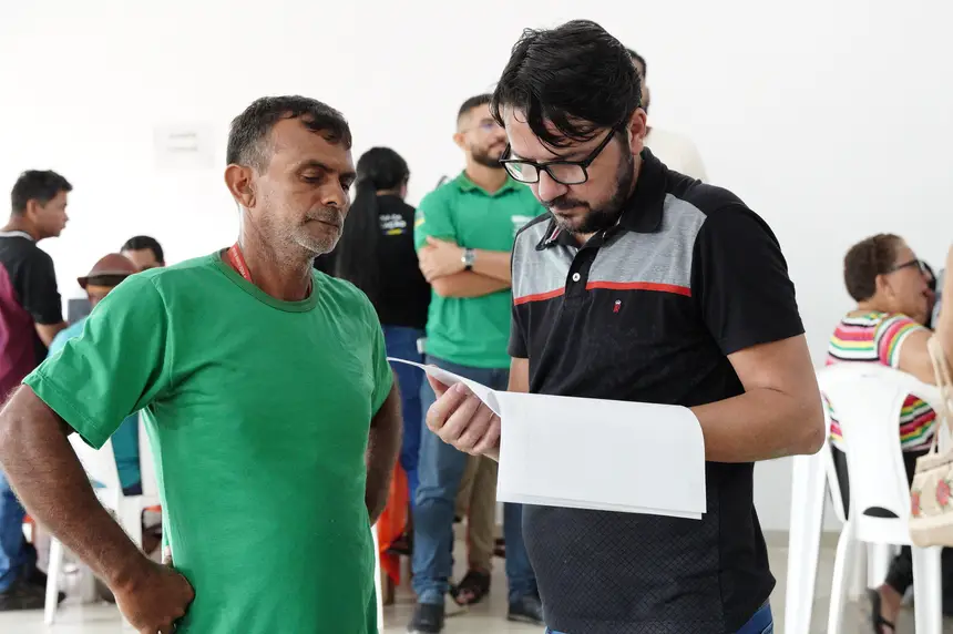 Diretor-presidente Jorge Rafael, em atendimento na ação integrada