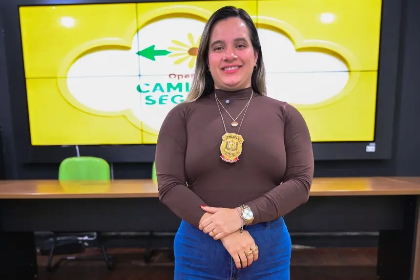 Foto: Luiz Santana/Sejusp Delegada Cássia Costa, coordenadora da operação