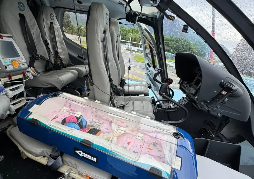As aeronaves se tranformam em UTIs aéras para garantir resgate seguro ao paciente