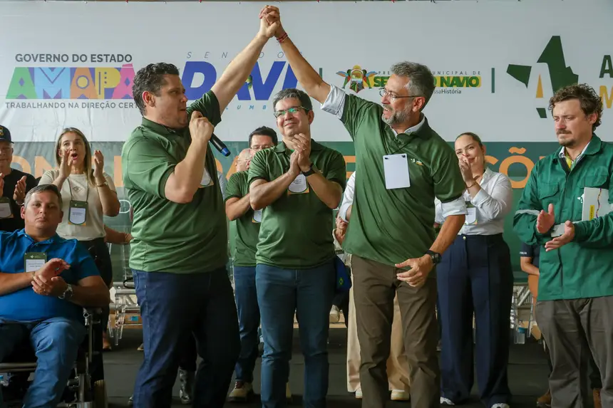 Foto: Ruan Alves/GEA Senador Davi Alcolumbre ressalta o esforço coletivo que viabilizou a entrada em operação da Amapá Minerals e a criação de empregos na região