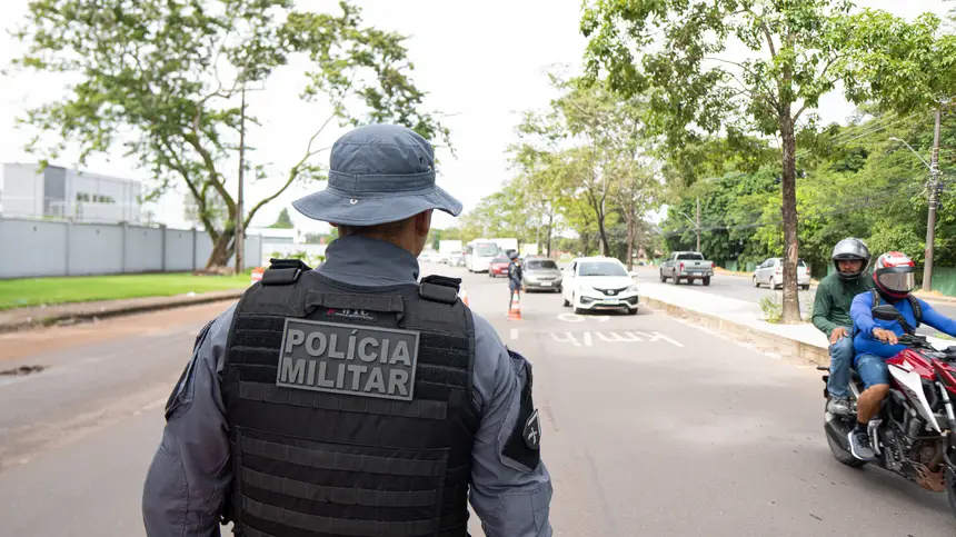A ação contou com o apoio do Bptran/AP 