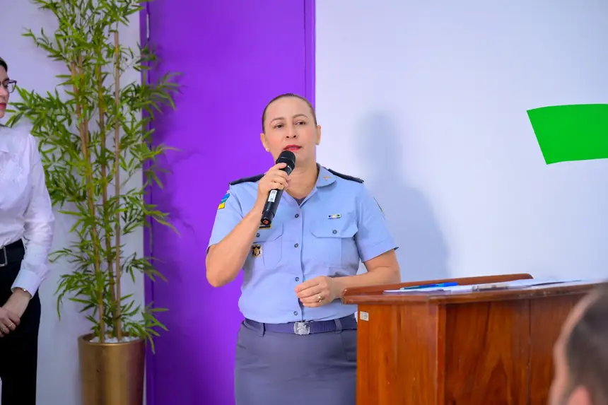 Capitã Waldenice Nogueira, da coordenação da Patrulha Maria da Penha