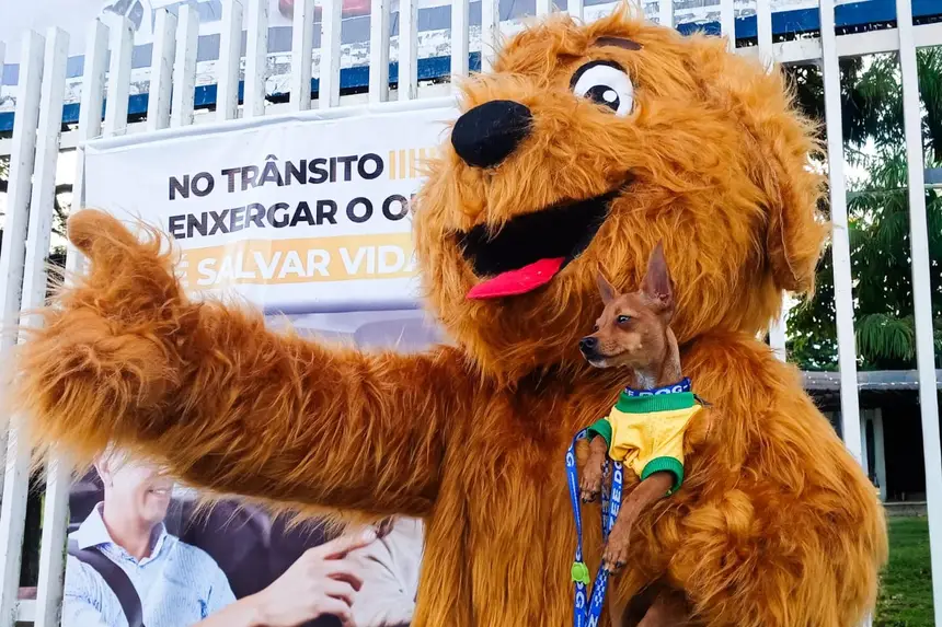 "Eu freio para animais" do Governo do Estado encerra programação do Maio Amarelo. 