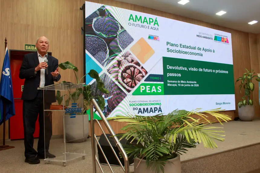 Foto: Márcia do Carmo/GEA Sérgio Moreira, especialista e consultor do Plano de Sociobioeconomia durante a apresentação