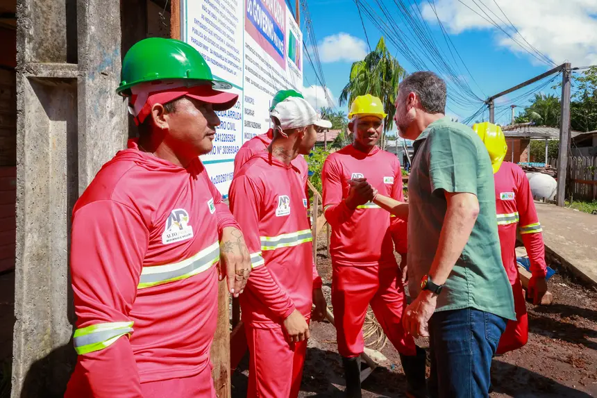 Obra prioriza a contratação de trabalhadores da própria comunidade