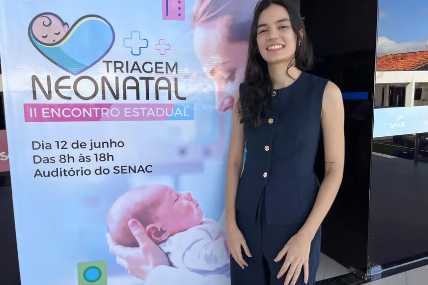 Foto: Gabriel Maciel/Sesa Beatriz Sales, responsável técnica do Serviço de Referência em Triagem Neonatal do Hospital da Mulher Mãe Luzia