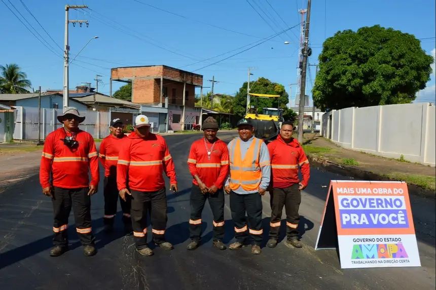 Foto: Jhon Martins O avanço das obras faz parte do conjunto de ações do Governo do Estado voltadas à melhoria da infraestrutura urbana de Macapá