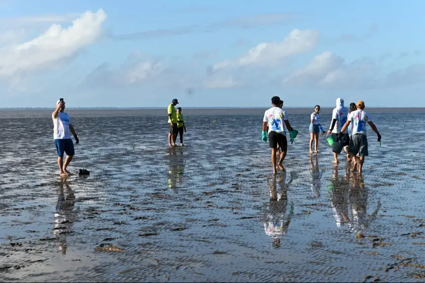 Entre entretenimento, diversão e cuidado com a natureza, voluntários viveram uma manhã de integração