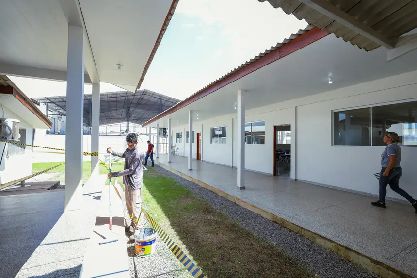 Foto: Ruan Alves/GEA Obra avança para os últimos detalhes antes da reinauguração