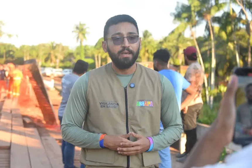 Chefe da Unidade de Controle de Risco Ambiental da SVS, Jester Camilo de Almeida.