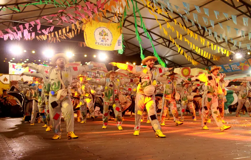 O grupo Explode Coração Santanense trouxe o tema ’Brasil, poucos com muitos e muitos com nada’