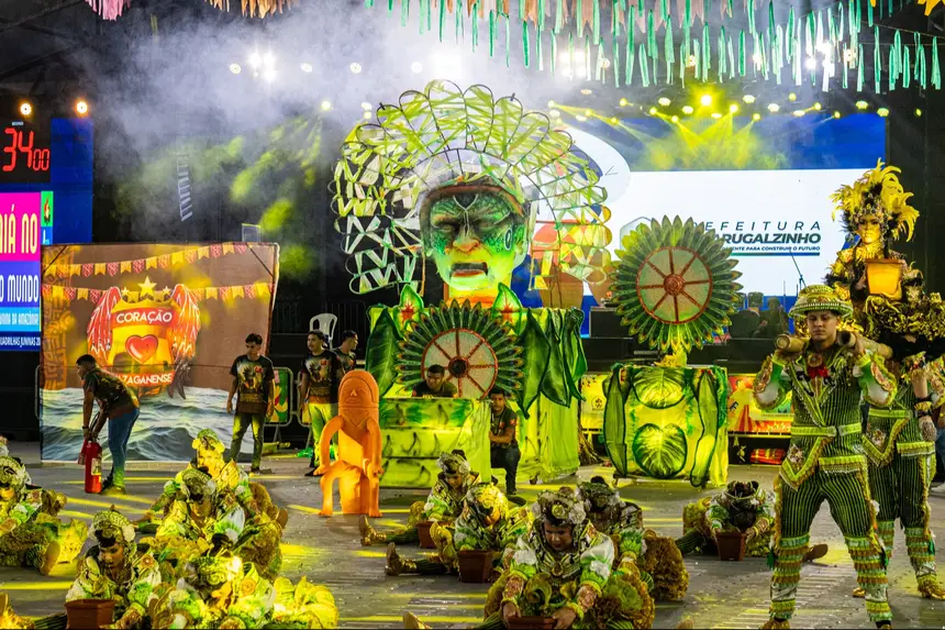 Com a força da cultura ancestral Coração Mazaganense levanta o público na arquibancada 