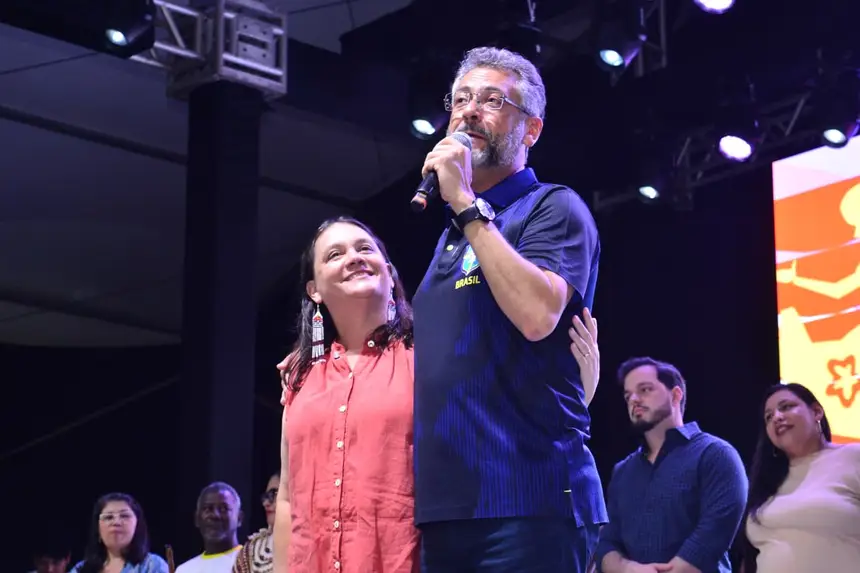 Governador Clécio Luís sancionou as novas leis junto à secretária de Estado da cultura, Clicia Di Miceli