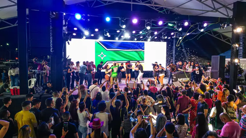 Foto: Arthur Alves/GEA Público celebra a cultura e os ritmos regionais durante o lançamento oficial da Expofeira 2026.