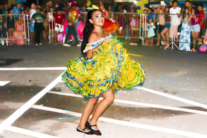 Larissa Mamede, conquistou a terceira colocação no desfile
