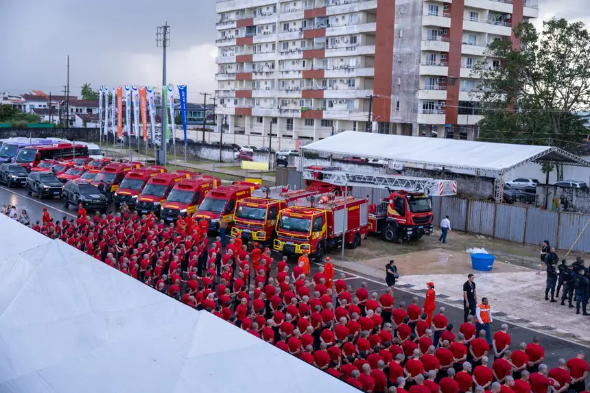 279 alunos do Corpo de Bombeiros e 466 alunos da PM iniciam a 4ª turma do Curso de Formação de Soldados