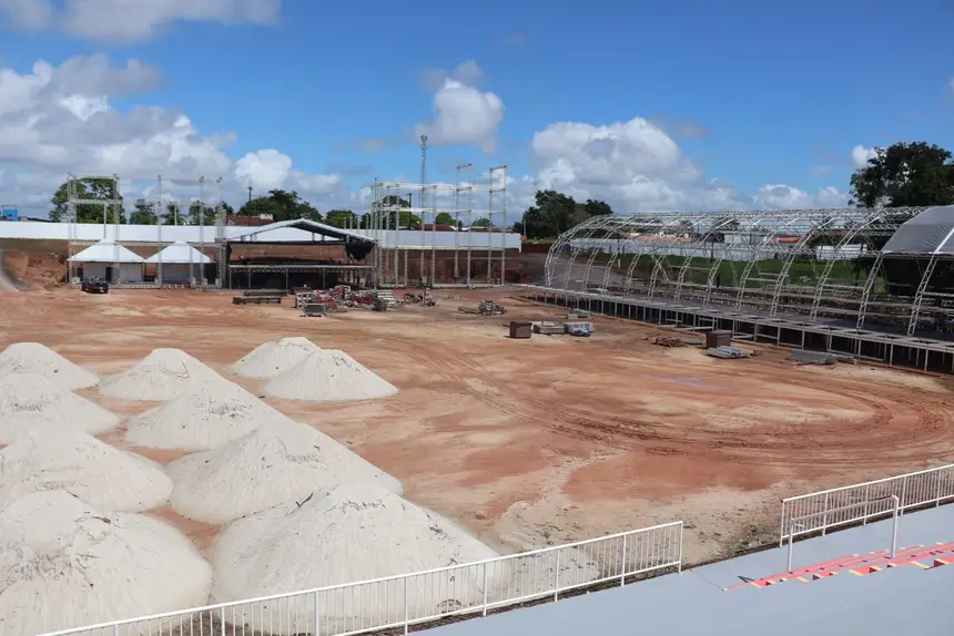 A estrutura do palco principal começa a ganhar forma e receberá uma das principais novidades da edição: o palco full LED.