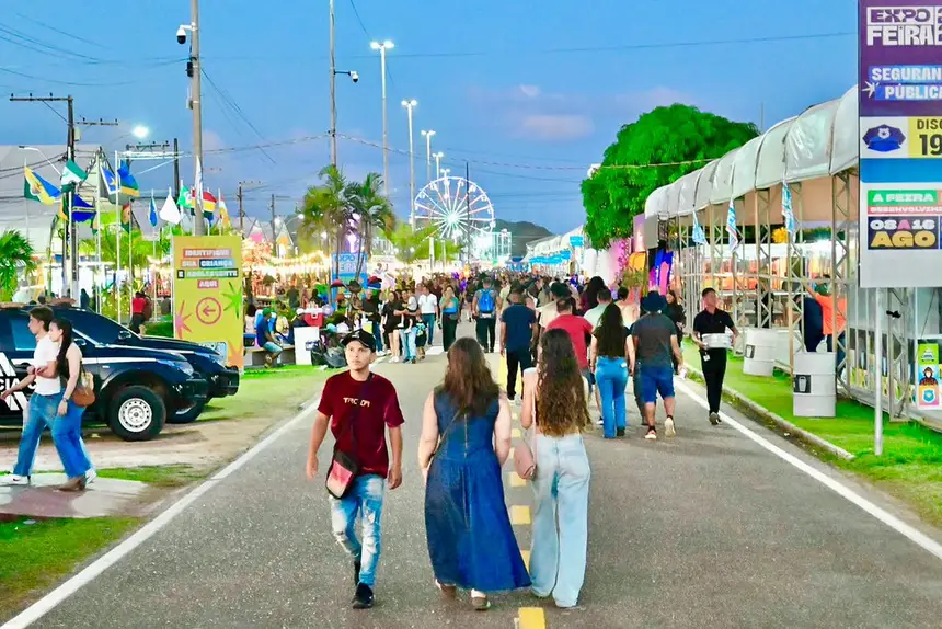 Fiscalização busca garantir a segurança do público durante a programação da Expofeira 2026.
