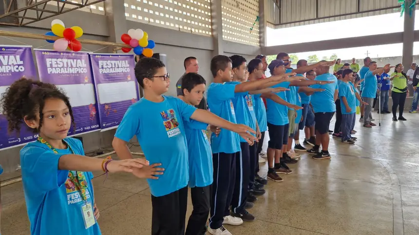 Juramento do Atleta marcou a abertura da programação do Festival Paralímpico Loterias CAIXA, em Macapá
