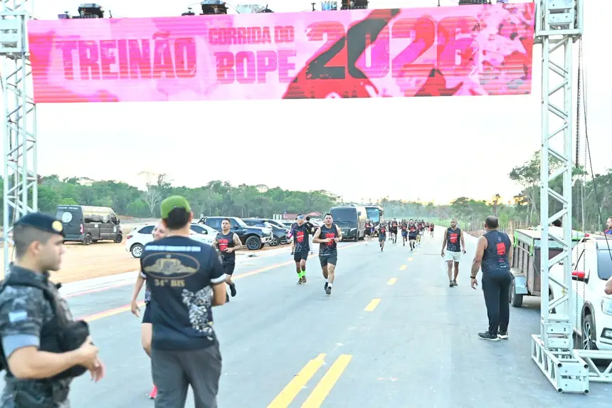 Treinão para a Corrida do Bope 2026 ocorreu na Travessia Ambiental, em Macapá