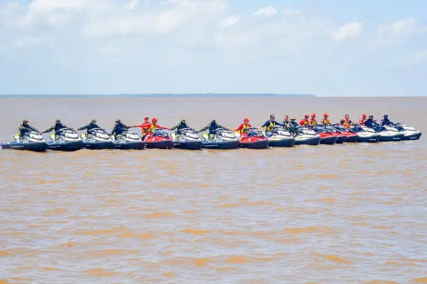 Governo do Estado fez aquisição de 21 motos aquáticas para a segurança pública do Amapá