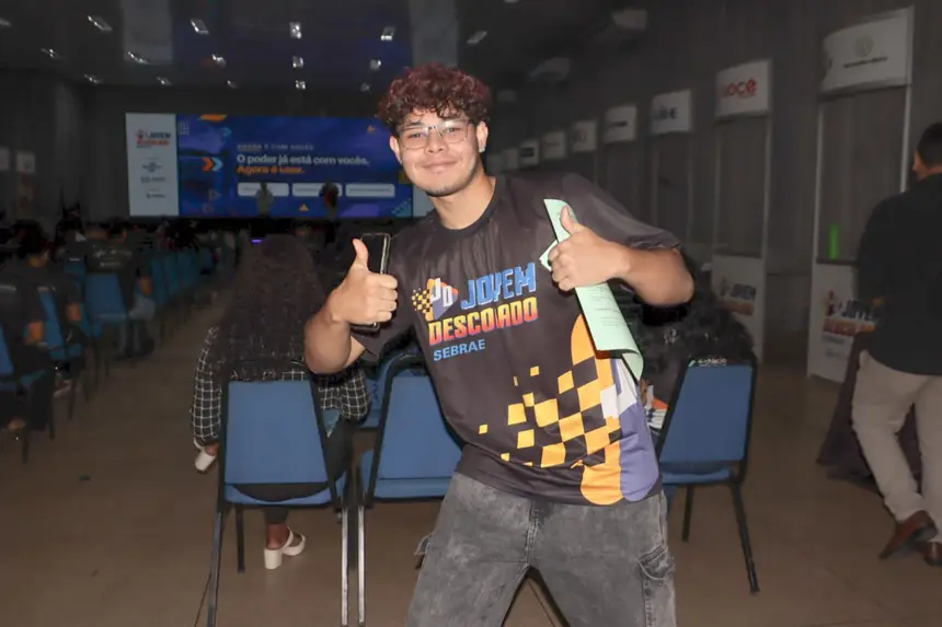 José Eduardo estudante participante do Jovem Descolado 