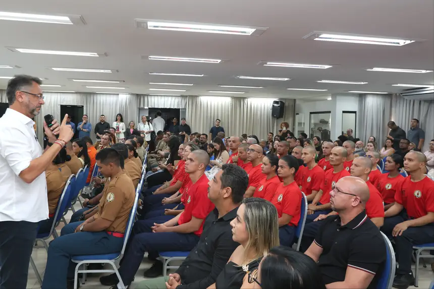 Aula inaugural com o governador Clécio Luís marca início do Curso de Formação de Soldados para o CBM