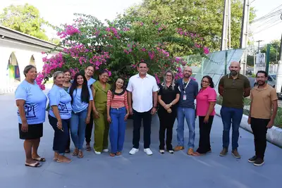 notícia: Caravana da Educação vistoria reforma da Escola Estadual Antônio Cordeiro Pontes, em Macapá