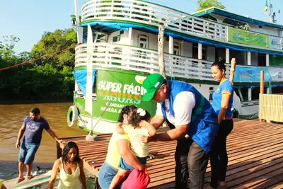 notícia: Superando barreiras geográficas: Super Fácil ultrapassa 924 mil atendimentos por terra e pelos rios do Amapá em 2025
