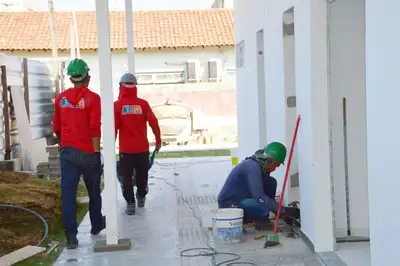 notícia: Entre obras e oportunidades, Governo do Amapá avança na construção do mercado no Residencial Jardim Açucena em Macapá