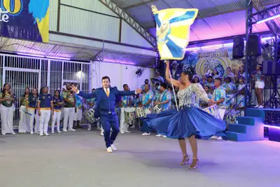 notícia: Governo do Amapá fortalece o Carnaval 2026 com visita da Corte Carnavalesca à Império da Zona Norte