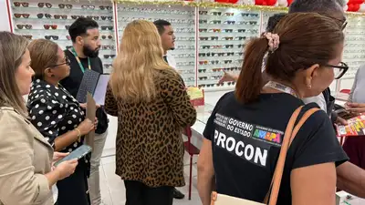 notícia: Operação ‘Olho Vivo’: Procon fiscaliza óticas em Macapá e Santana com apoio do Conselho Regional de Medicina