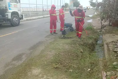 notícia: Governo do Amapá intensifica limpeza da orla do Cidade Nova para o Festival de Iemanjá