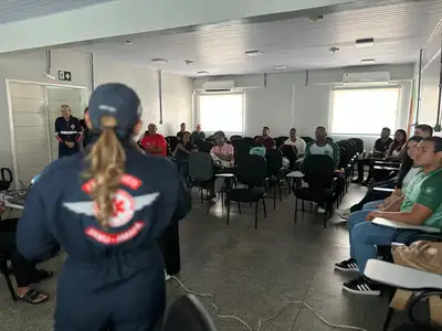 notícia: Governo do Amapá promove capacitação em transporte e resgate aeromédico para profissionais da saúde