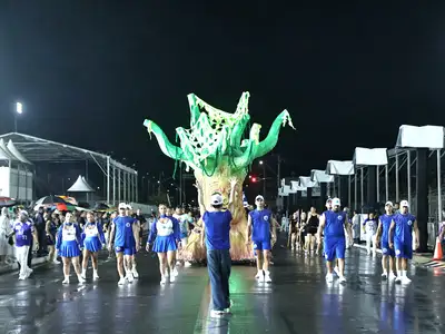 notícia: Carnaval 2026: Unidos do Buritizal empolga público durante ensaio técnico no Sambódromo de Macapá