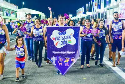notícia: Proteção em Primeiro Lugar: Bloco "Pule, Brinque, Cuide" abre alas para a cidadania no Carnaval Amapaense 2026